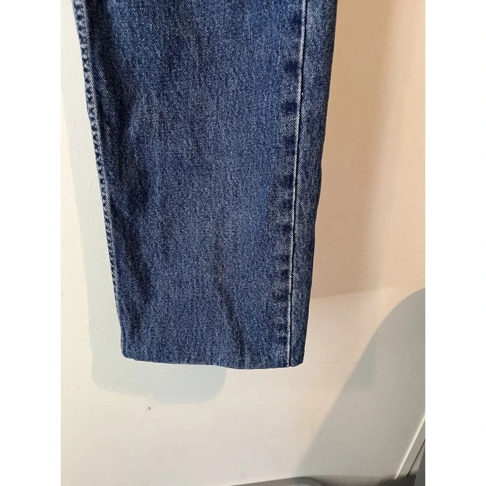 Levis 505‎ Classic Fit Straight Leg Blue Jeans W34 L32 HEMMED L28.5 Medium Wash